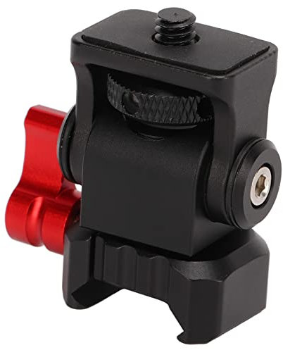 Goshyda Camera Mount Holder, Aluminum Alloy Bracket for NATO Rail Clamp, with Quick Release, 1/4in Thread, for Attach Video Monitor, Microphone, Video LED Light, Wireless Receiver