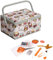 Hobby Gift Esclusiva scatola di immagazzinaggio artigianale pre-riempita con kit da cucito da 94 pezzi incluso, 18,5 x 25,5 x 14,5 cm, gufo