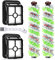 Asdazrxy 2 filtros de repuesto y 2 rodillos de cepillo multisuperficie para mascotas, accesorios para Bissell Crosswave 3 en 1, para aspiradoras Bissell CrossWave 1866 1785 2052 1713