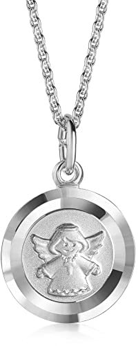 Xaana Taufkette Anhänger Schutzengel inkl. Kette 36/38 cm 925er Sterlingsilber rhodiniert AMZ0591