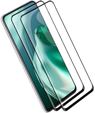 RankOne Protector de Pantalla para Redmi A1 / Redmi A2 (6.52 Inches), Anti-arañazos, Antihuellas Cristal Vidrio Templado, Transparente, 2 Unidades - Negro