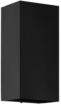 EGLO LED Außenleuchte Eremitana, Wandleuchte außen mit Up und Down Beleuchtung, Wand Außenbeleuchtung aus Metall in Schwarz, Außenlampe mit GU10 Leuchtmittel, IP55