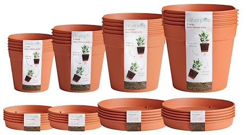 Clever Pots Flower Pot, Terracotta, Mixed