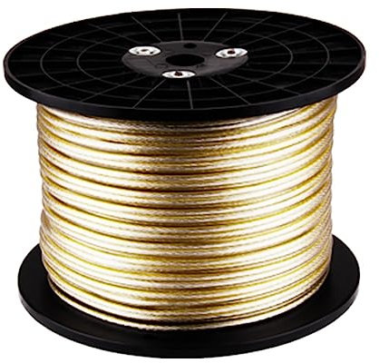 VAMIUR 6N OFC Silver-plated Pure Copper High-end Speaker Cable Hifi Audio Speaker Wire Loudspeaker Cable Audio Cable Hifi Speaker Cable (Color : Ofc speaker wire, Size : 50m)