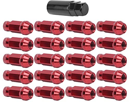 50BV30 Radmuttern aus Legiertem Stahl, M12x1,5-Gewinde, Hochfest, Rot, Ersatz für,und Mehr