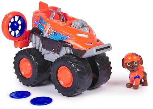 PAW PATROL Rescue Wheels - Zumas Monstertruck Fahrzeug mit Geschoss-Abwurf und Zuma Hundefigur, Spielzeug für Kinder ab 3 Jahren