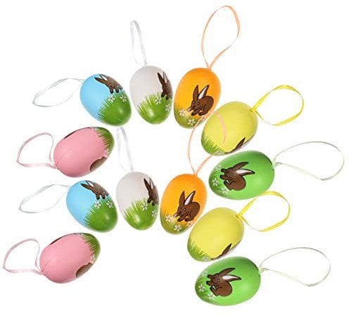 RORPOIR 12stücke Dekorative Hängedekoration Für Ostern Farbenfrohe Ornamente Für Zuhause Und -projekte Für Festlichkeiten Und Frühlingsdekoration