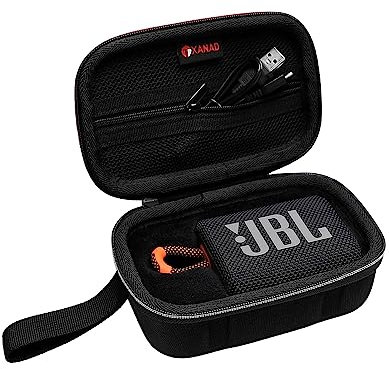 XANAD Hard Case for JBL Go3 / Go 3 Eco Portable Wireless Bluetooth Speaker - Travel Protective Carrying Storage Case(Black)