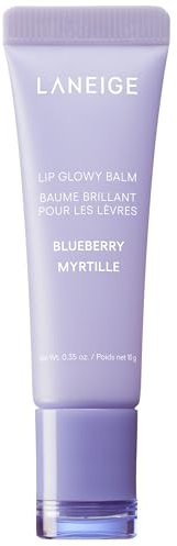 LANEIGE Lip Glowy Balm Blueberry: Hydrate, Glossy, Lightweight, Moisturize & Tint with Shea Butter