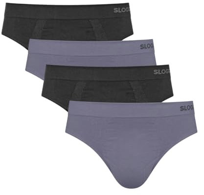 Sloggi - Men GO Smooth - Slip/Unterhose - 4er Pack (L Black Combination)