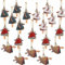 20 Stück Hölzerne Engel Anhänger Weihnachtsdeko, Weihnachtsbaum Dekoration Weihnachtsanhänger Schutzengel Weihnachtsschmuck Geschenk ﻿