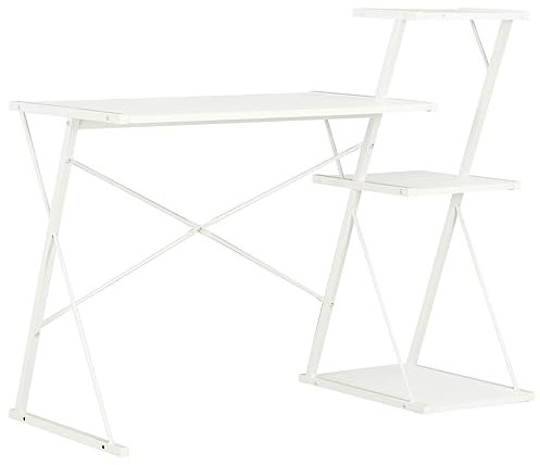 Schreibtisch klappbar,klappschreibtisch,sekretär Schrank,Schreibtisch mit Regal Weiß 116×50×93 cmschreibtisch,computertisch,Desk,