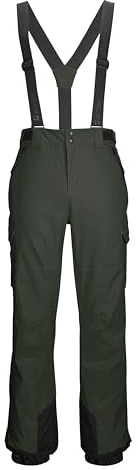 Killtec Herren Skihose/Funktionshose mit abnehmbaren Trägern, Kantenschutz, Schneefang und Beinventilation Ksw 83 Mn Ski Pnts