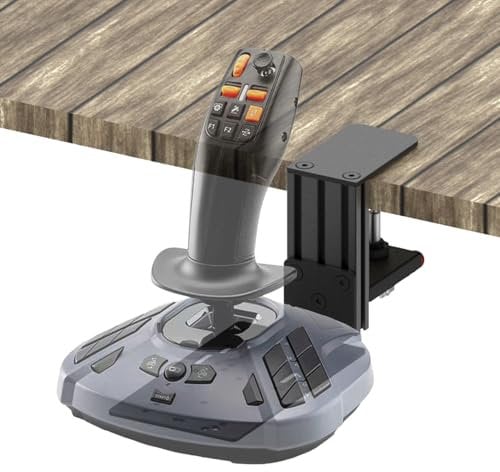 Desk Mount For WINWING URSA MINOR Space/Airline Joystick,Thrustmaster SimTask FarmStick/T.Flight HOTAS ONE, Compatible with Logitech G Extreme 3D Pro Joystick, Turtle Beach VelocityOne Flightstick
