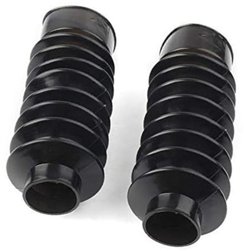 JOVERI Motorrad 41mm, Gabel-Abdeckungen vorne Gummi-Gamaschen Gators Shock Boots, for Harley, Softail FXST Dyna FXDWG Schützende Vorderradgabelabdeckung