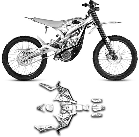 Kungfu Graphics 79FALCON23N016-KOR Aufkleber-Set für 79BIKE 79 Bike Falcon Pro mit FASTACE Gabel Dirt Bike