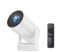 Cineglow Projector, HY300PRO Mini Projector with WiFi and Bluetooth, Pocket Beam Smart 180° Projector,4K UHD Smart Mini Bedroom Projector, Smart Movie Projector for Outdoor/Indoor(HY300 PRO HIFI)