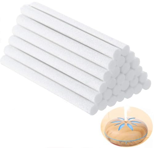 Wxinsheng Humidifier Sticks Cotton,10Pack Humidifier Filter Refills,20cm x 0.8cm Cotton Replacement Sticks for Bedside Cool Mist Diffusers, Desktop Radiators Compatible with Most Small Humidifiers