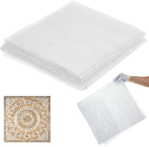 36 X 76 Mosaic Mesh for Back Mounted Tile Fiberglass Mosaic Mesh Backing Boast for Tile Installation Supplies Tools (Non Sticky)