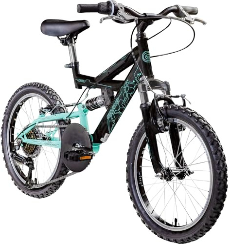 Galano FS180 18 Zoll Fahrrad Kinder ab 5 Jahre Kinderfahrrad Jungen Mädchen Mountainbike Fully Fahrrad für Kinder MTB Unisex Kinderrad leicht Jungenfahrrad Mädchenfahrrad