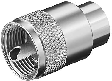 Wentronic uhf-Connector UHF Silber Aderverbinder – Verbinder Fäden (Silber)