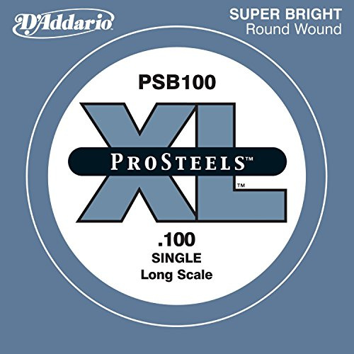 D'Addario .100 ProSteels Long Scale Single String for Bass Guitar