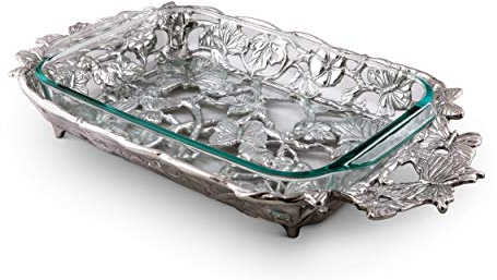 Arthur Court Butterfly Casserole with 3-Quart Pyrex