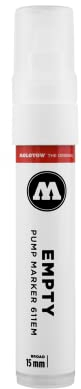 Molotow One4All 611EM Leermarker, Keilspitze, 15 mm Spitze
