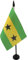 AZ FLAG - Tischflagge São Tomé Und Príncipe - 15x10 cm - Sao Tome Tischfahne 10 x 15 Cm - Flaggen
