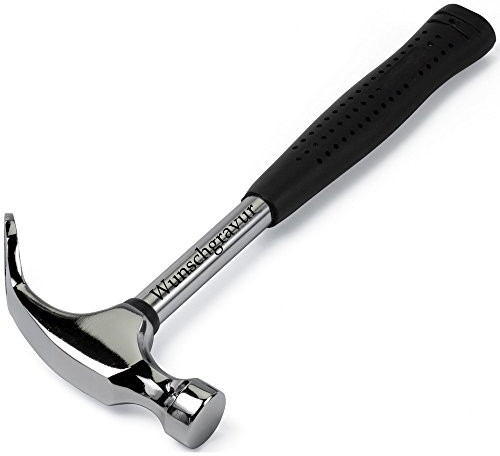 polar-effekt Flaschenöffner mit Gravur - Feierabendhammer Geschenk für Männer ideal als Vatertagsgeschenk - Hammer aus Metall - Bieröffner als Geburtstagsgeschenk für Männer - Geschenk für Papa