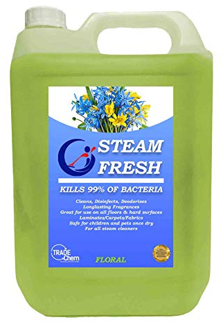 STEAM CLEANING DETERGENT SOLUTION - CLEANER FLUID FOR ALL MACHINES - FLORAL 5L
