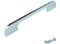 M4TEC Bar Kitchen Cabinets Handles for Bedroom Furniture, Polished Chrome Cupboard Door Handles, Ideal as Kitchen and Wardrobe Handles - K7 Series 160/192mm