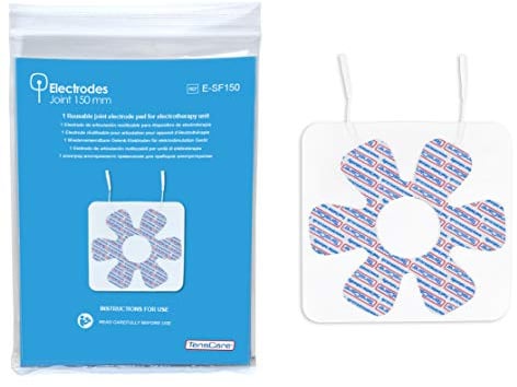 TensCare Reusable Joint Electrode Used with TENS of EMS Devices. Perfect for Large Join Areas such as Knees, Shoulders, Elbow. Helps With Rehabilitation and Pain Relief using a TENS/EMS Machine | Flexible reusable joint electrode for targeted TENS and EMS stimulation around knees, shoulders and elbows