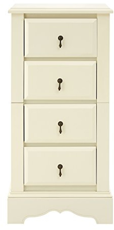 Premier Housewares Premier Housewares Florence 4 Drawer Chest, Mdf, Ivory, 4 Drawer
