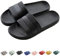 Ciabatte da Mare Uomo Donna, Fascetta Larga, Sandalo Perfetto per L'Estate Piscina Spiaggia, Nero, 270mm/42-43 EU