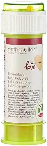 Amscan 9903131 - Seifenblasen Everyday Love, 1 Stück, Inhalt 60 ml, runde Seifenblasen
