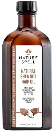 Nature Spell Shea Nut Treatment Oil For Hair & Body 150ml | Pre-Diluted Scalp Oil, Hydrates & Protects Roots, Strands & Split Ends, For All Hair Types