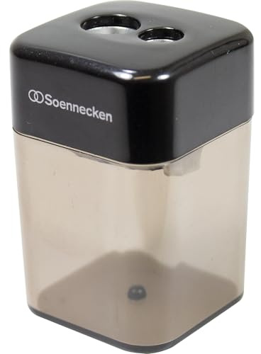 Soennecken Spitzdose 3400 doppelt Metallspitzer schwarz/transparent