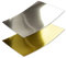 Metallic Spiegel Papier - 10er-Set - Gold - Silber - GEMISCHTES Set - Rückseite Weiß - DIN A4 21,0 x 29,5 cm - ideal zum Selbstgestalten & Kreieren - Gustav NEUSER