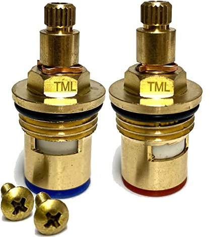 Cartridge for Bristan Echo (Pre 2022 Versions only) 3770R Tap Valve Kitchen Compatible Replacement Pair (Supplied with Screws) 2998827200