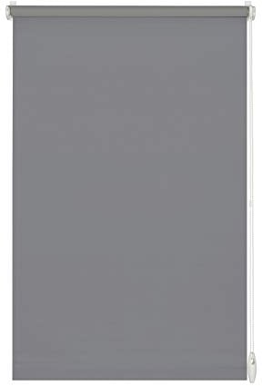 Gardinia 32967 Rollo zum Klemmen oder Kleben, Tageslicht-Rollo, Blickdicht, Alle Montage-Teile inklusive, EASYFIX Rollo Uni, Steingrau, 120 x 150 cm (BxH)