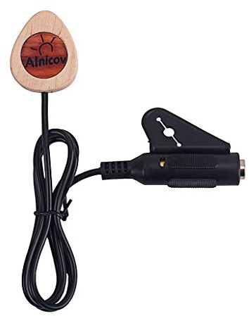 Alnicov Gitarren Pickup Holz Piezo Kontakt Mikrofon Tonabnehmer Für Gitarre Violine Banjo Mandoline Ukulele Gitarre, Ahornholz