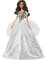 Barbie Signature poupée de Collection Joyeux Noël en Robe argentée, édition 2021, Jouet Collector, GXL23