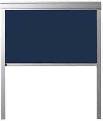 RoofLITE+ Verdunkelungsrollo für Dachfenster | Dunkelblau | VELUX FK06 und F06 | FAKRO, ARON, OptiLight 66/118 | DAKEA, Dakstra, F6A | Balio F6R