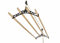 LOWENERGIE 4 Lath Pulley Clothes Airer Ceiling Maid Victorian Laundry Rack Dryer Maiden for Kitchen Utility or Garage (1.8 Meter, Black)