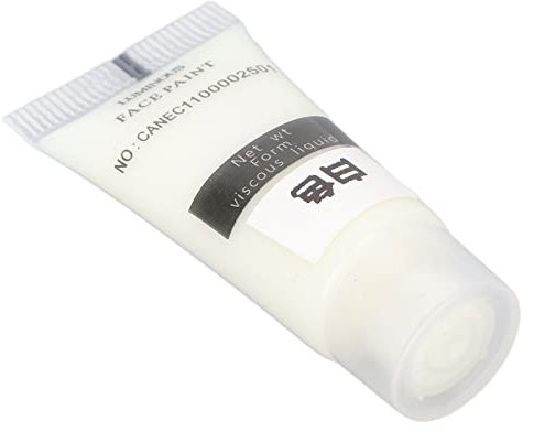 XINL Fluoreszierende Weißer Acrylfarbe, Dunkle Leuchtende Neonfarben, Langlebig, Sicher für Graffiti, Basteln, Nagelkunst, Bodypainting