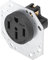 Steckdose mit Gerader Klinge 50 A 125 V 250 V US-Standardsteckdosen in Industriequalität für Herd, Trockner und Generator