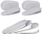 URAQT 2 Pairs Gel Height Increase Insole, Invisible Height Insole Heel Shoe Lift Inserts, Elastic Shock Absorption Heel Cushion Pads, Comfort Elevator Shoe Insoles for Men and Women