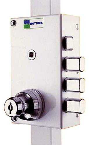 Serrure multipoints en applique Série 448 coloris blanc A2P* droite - MOTTURA - 30448AD5NXHAFD