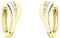 SOFIA MILANI - Damen Ohrringe 925 Silber - teils vergoldet/golden & mit Zirkonia Steinen - Bicolor Creolen - E1705